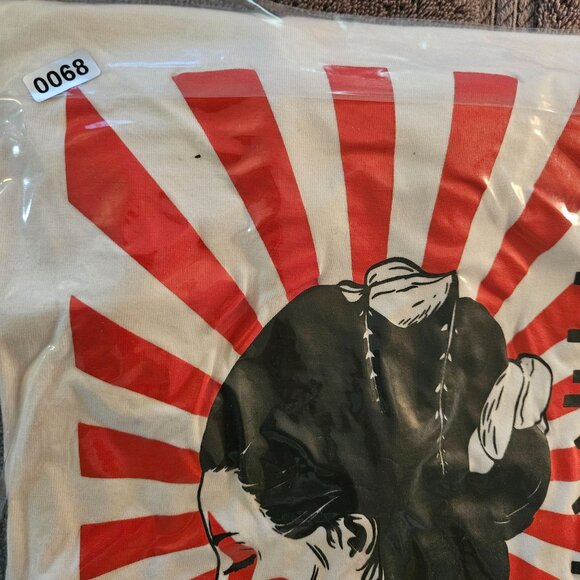 WTF Women’s Graphic Tee White S Anime Print Y2K Grunge Artcore Oversized - Picture 10 of 10